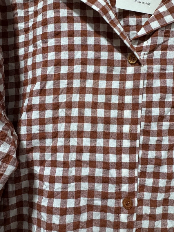 Chemise vichy rouille