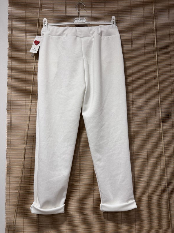 Pantalon souple et soyeux blanc