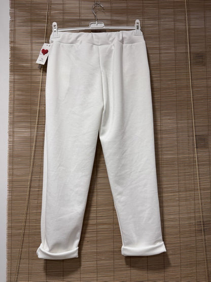 Pantalon souple et soyeux blanc