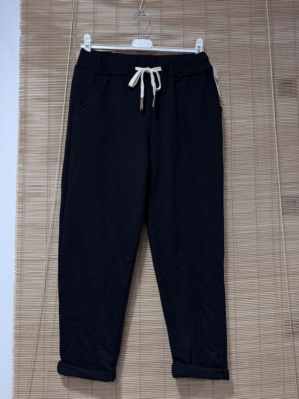 Pantalon souple et soyeux noir