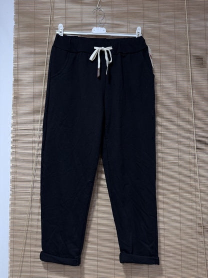 Pantalon souple et soyeux noir