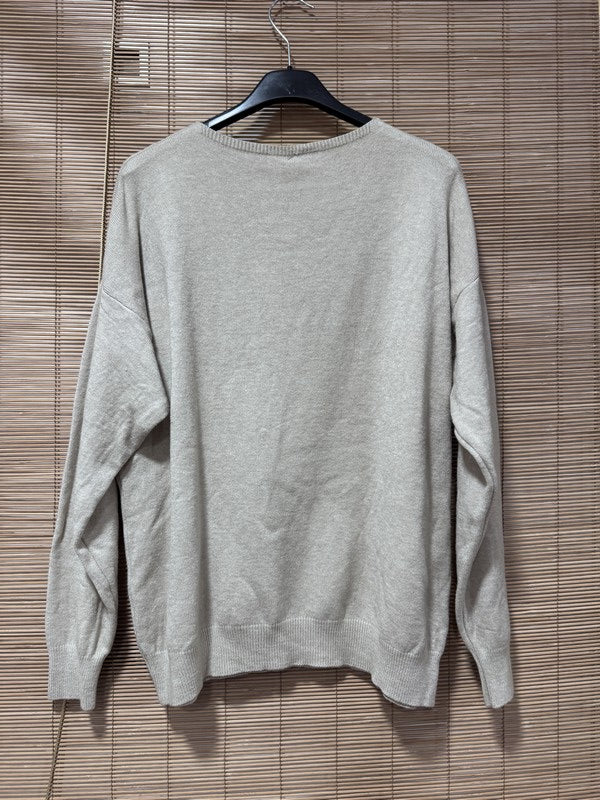 Pull fin ICONIC clouté sable chiné