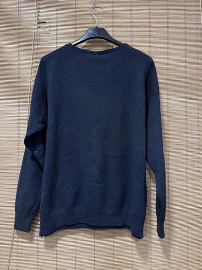 Pull fin ICONIC clouté bleu marine