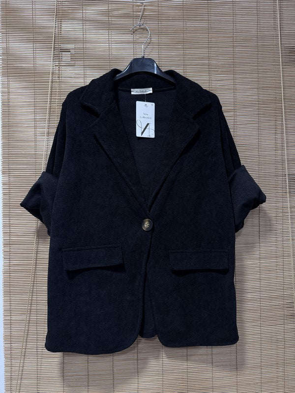 Blazer velours noir