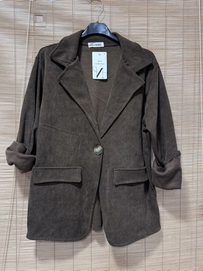Blazer velours marron
