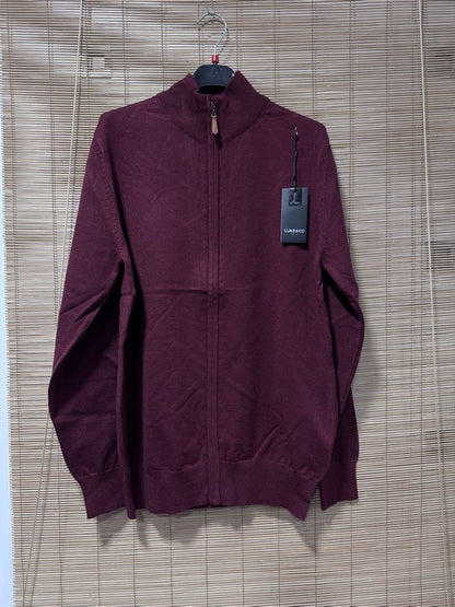 Gilet zippé CLAUDE bordeaux du S au 3XL