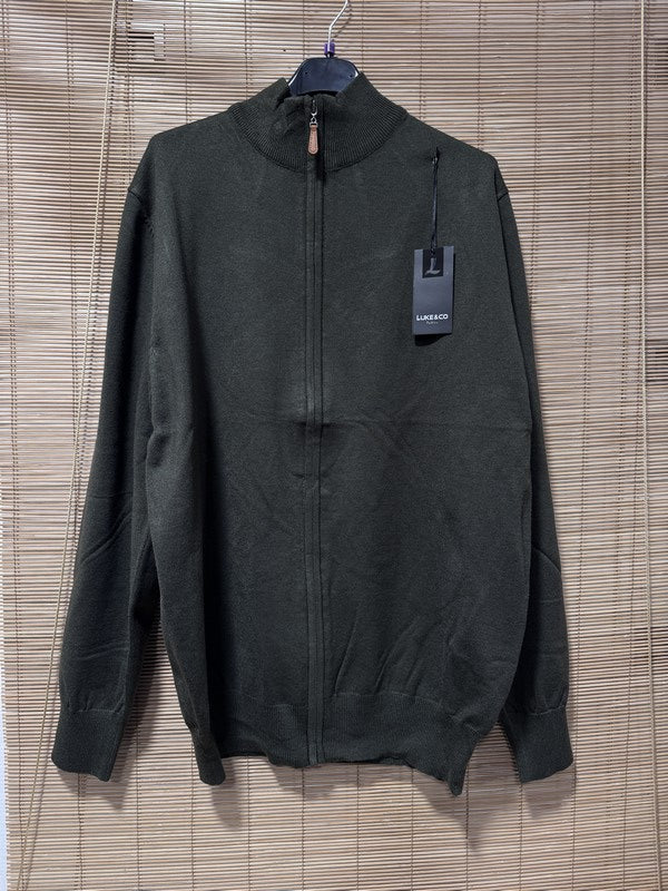 Gilet zippé CLAUDE kaki du S au 3XL