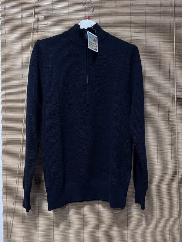 Pull col cheminée bleu marine du M au 2XL