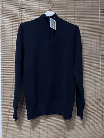 Pull col cheminée bleu marine du M au 2XL
