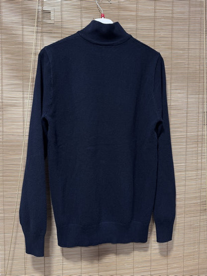 Pull col cheminée bleu marine du M au 2XL