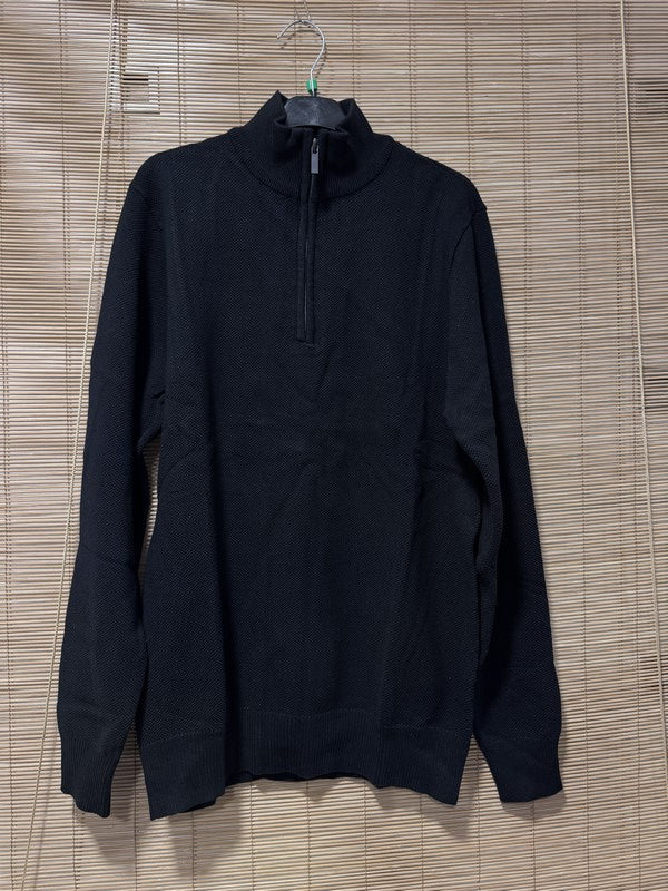 Pull col cheminée noir du M au 2XL