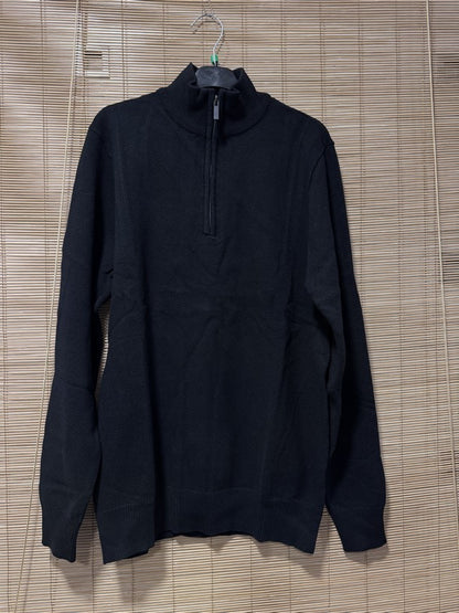 Pull col cheminée noir du M au 2XL