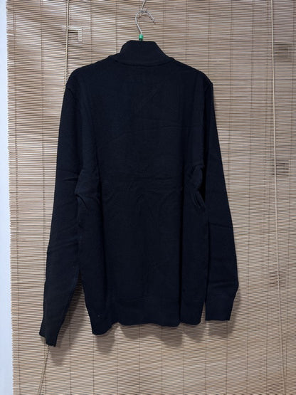 Pull col cheminée noir du M au 2XL
