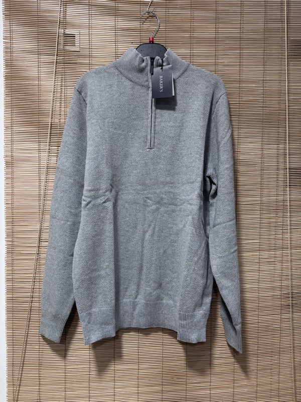 Pull col cheminée gris du M au 2XL