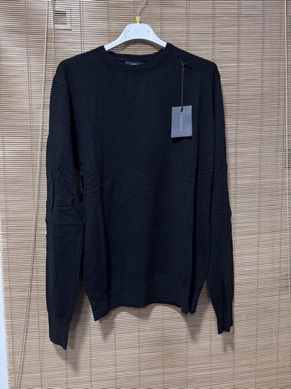 Pull fin MATHIAS col rond noir du S au 3XL