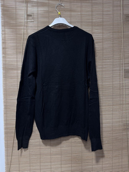 Pull fin MATHIAS col rond noir du S au 3XL