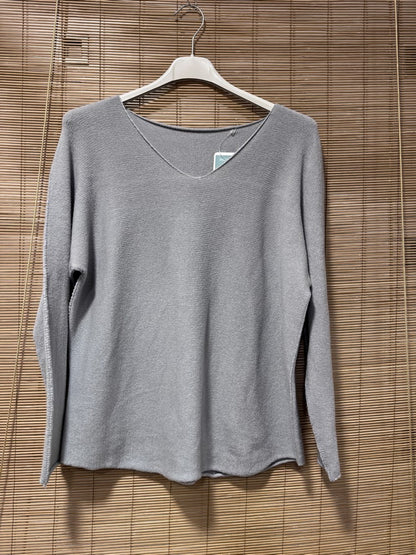 Pull col V ELLEN gris