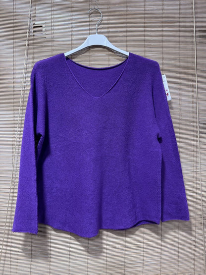 Pull col V ELLEN violet