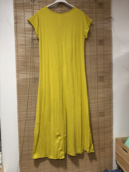 Robe longue t-shirt jaune
