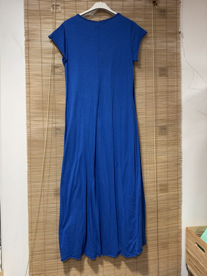 Robe longue t-shirt bleu roi