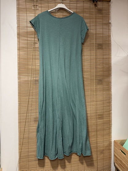 Robe longue t-shirt vert d'eau