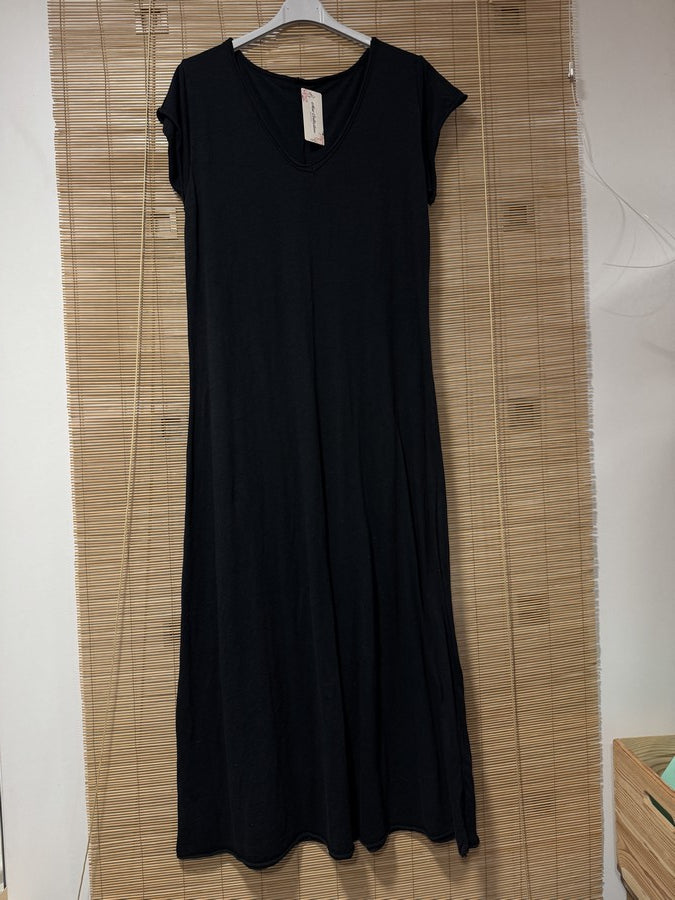 Robe longue t-shirt noire