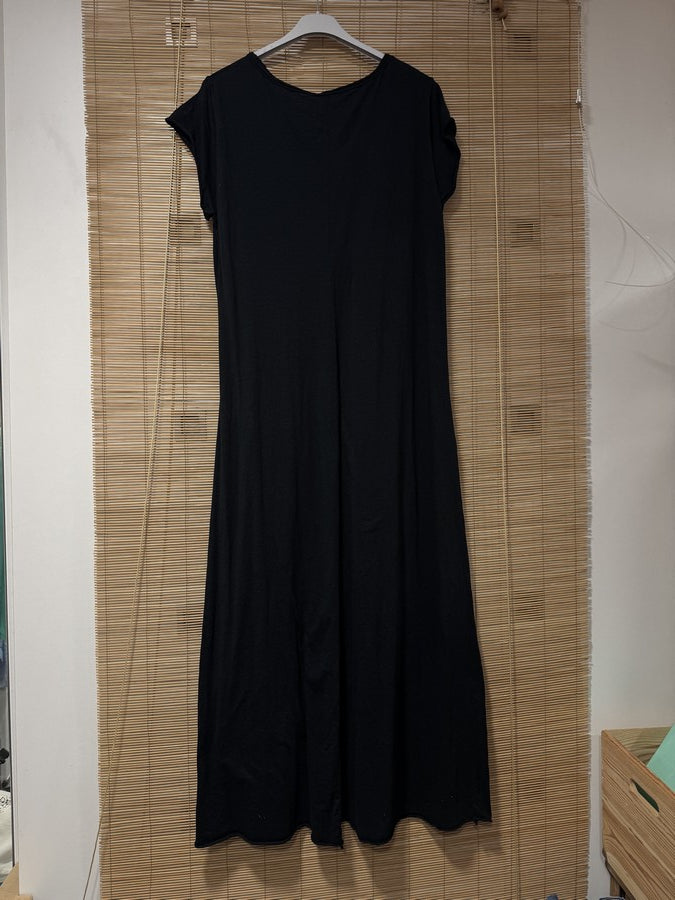 Robe longue t-shirt noire