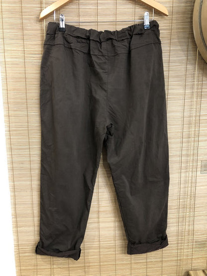 GRANDE TAILLE - Pantalon marron