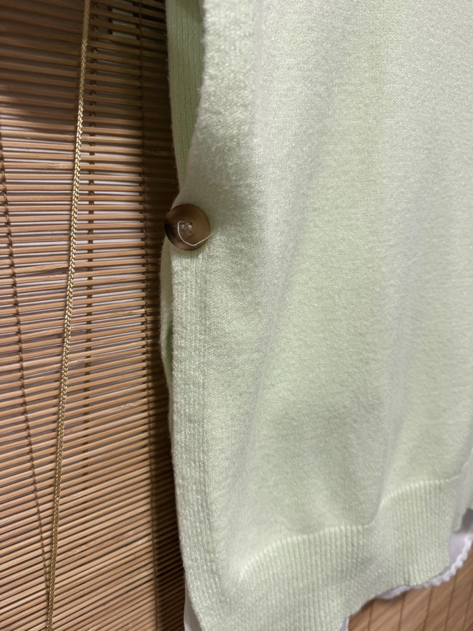 Pull débardeur vert pomme