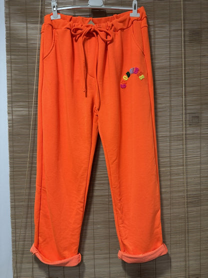 GRANDE TAILLE - Jogging GOOD VIBES orange
