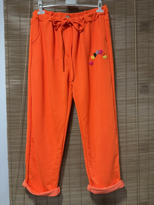 GRANDE TAILLE - Jogging GOOD VIBES orange