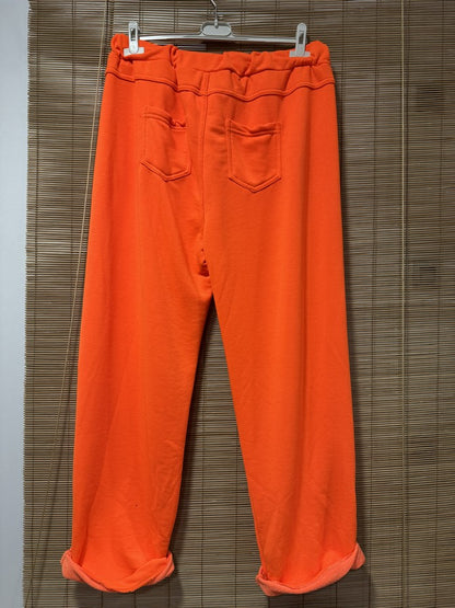 GRANDE TAILLE - Jogging GOOD VIBES orange