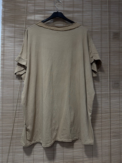 GRANDE TAILLE - T-shirt La Vie est Belle beige