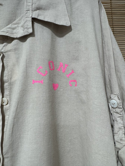 GRANDE TAILLE - Chemise Iconic taupe