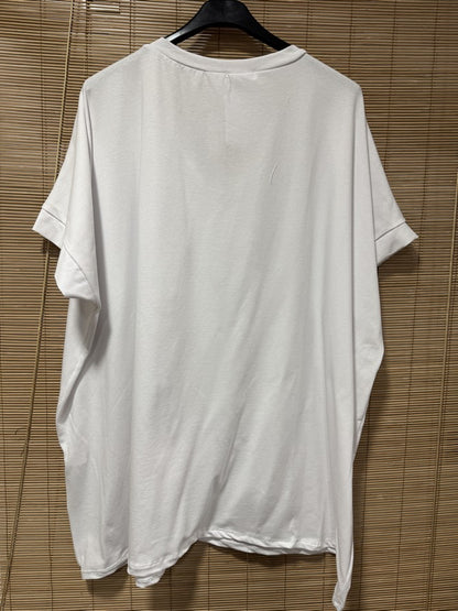 GRANDE TAILLE - T-shirt Love Forever blanc