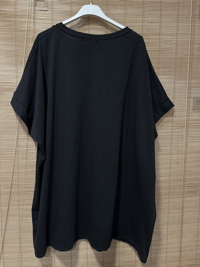 GRANDE TAILLE - T-shirt C'est la Vie noir