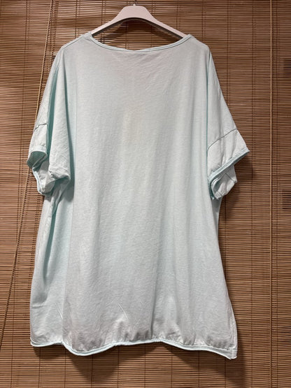 GRANDE TAILLE - T-shirt SOHO bleu ciel