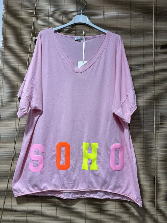 GRANDE TAILLE - T-shirt SOHO rose