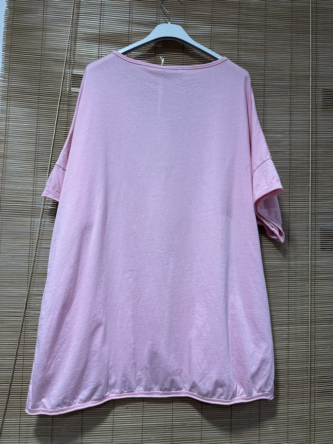 GRANDE TAILLE - T-shirt SOHO rose