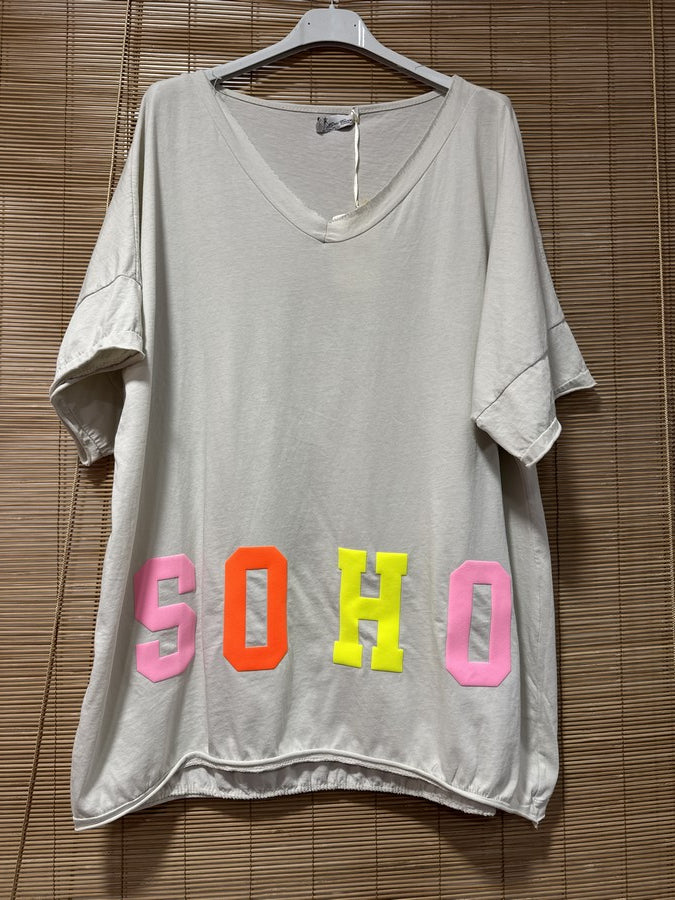 GRANDE TAILLE - T-shirt SOHO sable