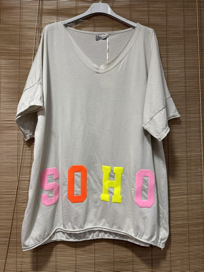 GRANDE TAILLE - T-shirt SOHO sable