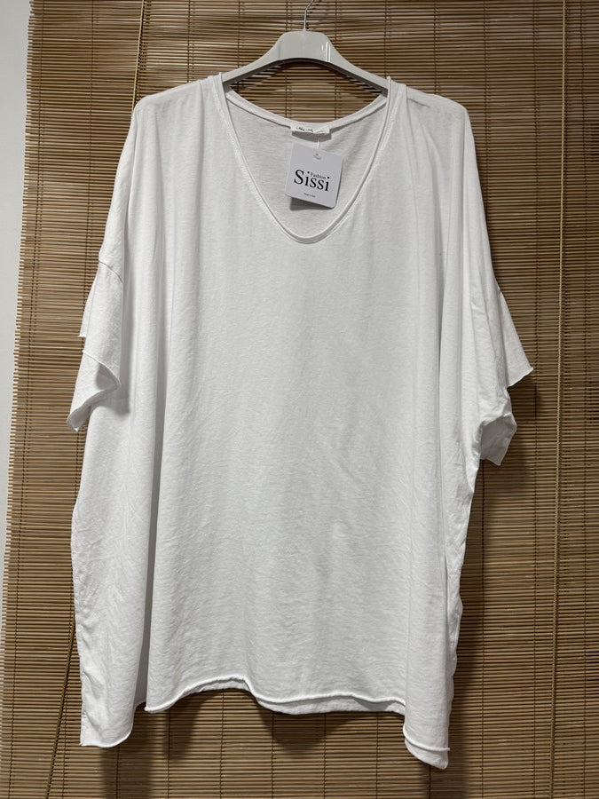 GRANDE TAILLE - T-shirt coton blanc