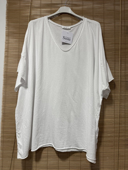 GRANDE TAILLE - T-shirt coton blanc