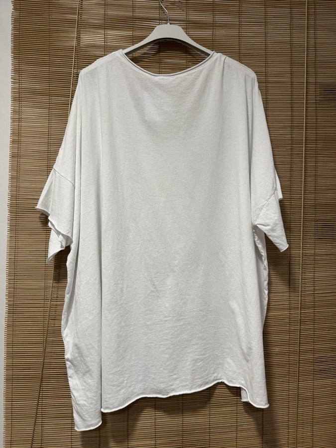 GRANDE TAILLE - T-shirt coton blanc