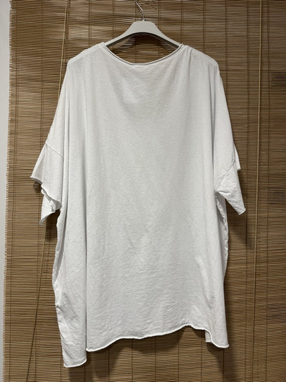GRANDE TAILLE - T-shirt coton blanc