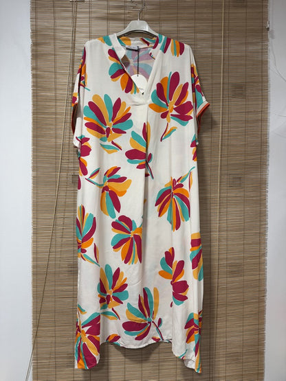 GRANDE TAILLE - Robe imprimée blanc