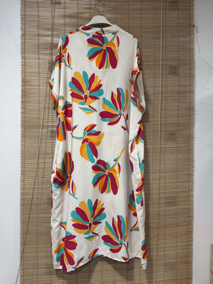 GRANDE TAILLE - Robe imprimée blanc