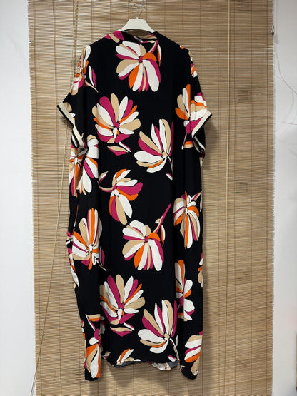 GRANDE TAILLE - Robe imprimée noir