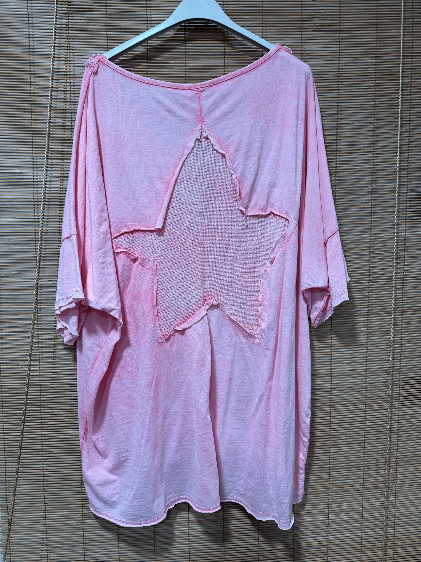 GRANDE TAILLE - T-shirt étoile rose