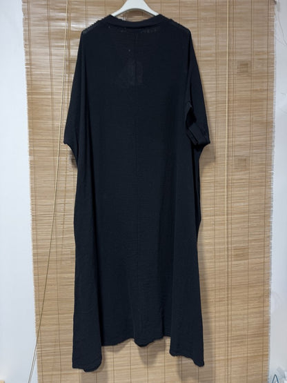 GRANDE TAILLE - Robe t-shirt St Tropez noire